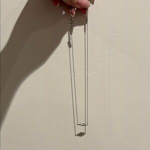 Kendra Scott silver arrowhead necklace